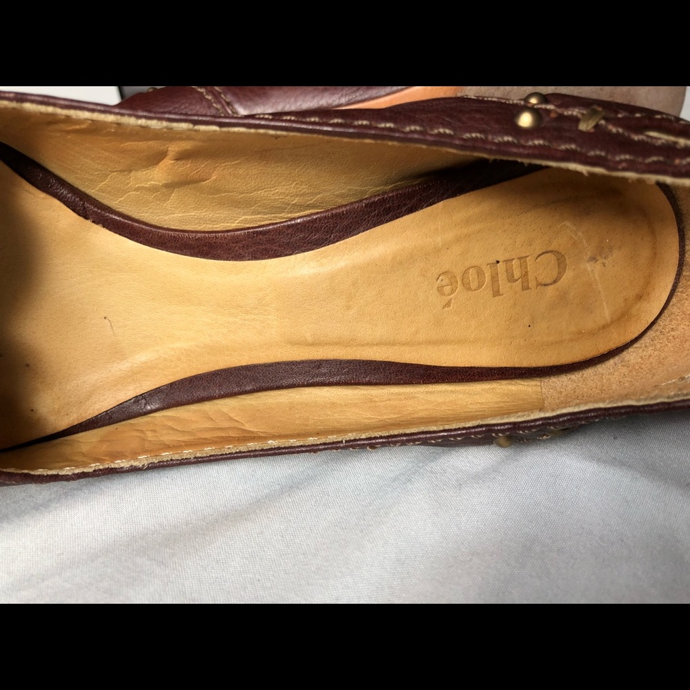 ❤️Chloe Brown Leather Buckle Shoes - Picture 4 of 7